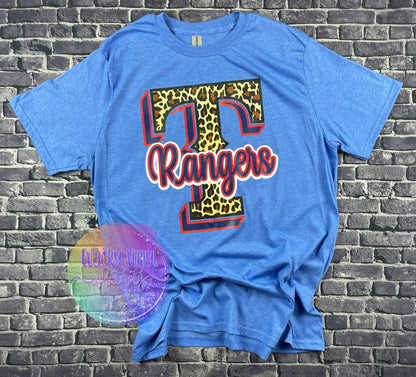 Astros Leopard Tee - Wacky Vinyl Whatnots, LLC Medium