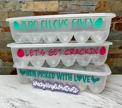 Reusable Egg Container Wacky Vinyl Whatnots, LLC