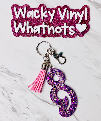 Semicolon Key Chain Wacky Vinyl Whatnots, LLC