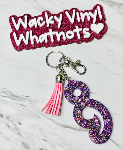Semicolon Key Chain Wacky Vinyl Whatnots, LLC