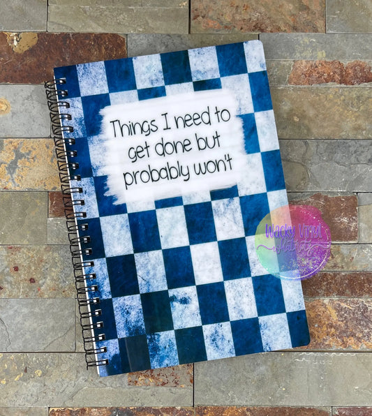 Things I Need to Get Done Small Notebook Wacky Vinyl Whatnots, LLC
