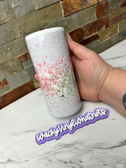 Unicorn Burst Slim Can Tumbler Wacky Vinyl Whatnots, LLC