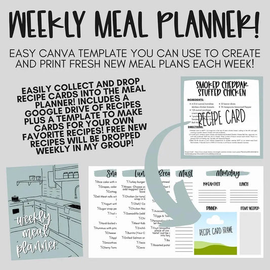 Weekly Meal Planner Wacky Vinyl Whatnots, LLC